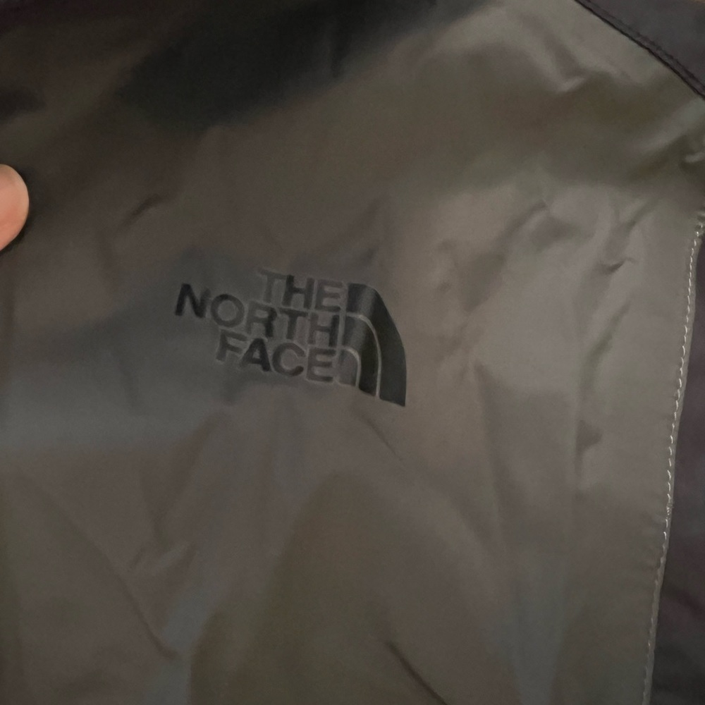 North Face BOYS gray rain jacket